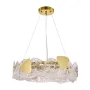 Люстра подвесная Lumion Queeny 6582-6 6 ламп 12 м² цвет прозрачный/золотой