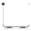 Светильник подвесной Lumion Toronto 6561-4 4 лампы 8 м² цвет прозрачный/черный