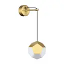 Настенный светильник светодиодный влагозащищенный Odeon light 4305-7WL нейтральный белый свет цвет жёлтый/золотой