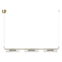 Светильник подвесной Lumion Toronto 6560-6 6 ламп 12 м² цвет прозрачный/золотой