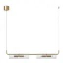 Светильник подвесной Lumion Toronto 6560-4 4 лампы 8 м² цвет прозрачный/золотой