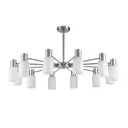 Люстра на штанге Lumion Mave 8099-12c 12 ламп 24 м² цвет белый/никель