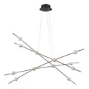Светильник подвесной светодиодный Odeon light Costella 3906-48l 8 м² нейтральный белый свет цвет белый/черный/золотой