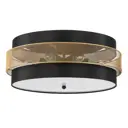 Люстра потолочная Lumion Animaisa 8003-6c 5 ламп 15 м² цвет черный/золотой