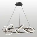 Люстра подвесная светодиодная Lussole Kimble Lsp-7419 36 м² нейтральный белый свет цвет черный