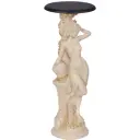Столик декоративный Bogacho 13055/АС/340Дмт Девушка с кувшином бежевый 34 см