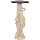 Столик декоративный Bogacho 13055/АС/340Орех Девушка с кувшином бежевый 34 см