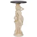 Столик декоративный Bogacho 13055/АС/450Оберджин Девушка с кувшином бежевый 45 см