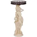 Столик декоративный Bogacho 13055/АС/450/2Орех Девушка с кувшином бежевый 45 см