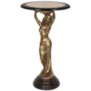 Столик декоративный Bogacho 13021/Б/450ОрехБеж Валерия бронзовый 45 см