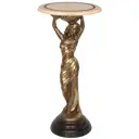 Столик декоративный Bogacho 13021/Б/340АсБеж Валерия бронзовый 34 см
