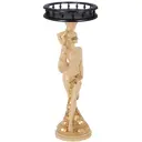 Столик декоративный Bogacho 13056/АС/340/2Оберджин Фортуна бежевый 34 см