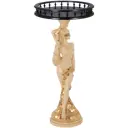 Столик декоративный Bogacho 13056/АС/450/2Оберджин Фортуна бежевый 45 см