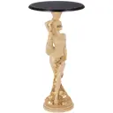 Столик декоративный Bogacho 13056/АС/450ОрехШ Фортуна бежевый 45 см