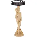 Столик декоративный Bogacho 13056/АС/340/2Орех Фортуна бежевый 34 см