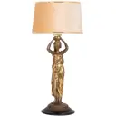 Настольная лампа BOGACHO СБ-68/Б/Тюссо беж Гречанка цвет бежевый