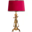 Настольная лампа BOGACHO СБ-43/Б/Тюссо амарант Флора цвет красный