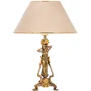 Настольная лампа BOGACHO СБ-43/Б/Айвори Флора цвет коричневый