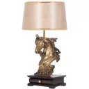 Настольная лампа BOGACHO СБ-10/Б/Тюссо жемчуг Лошадь императора цвет бежевый