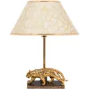 Настольная лампа BOGACHO СБ-190/Б/Пластик Тигр цвет бежевый