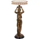 Стол декоративный Bogacho 119 Гречанка для цветов 45 см до 10 кг бронза