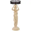 Стол декоративный Bogacho 126 Гречанка для цветов 34 см до 10 кг бежевый