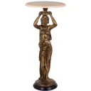 Стол декоративный Bogacho 107 Гречанка для цветов 45 см до 10 кг бронза