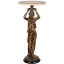 Стол декоративный Bogacho 140 Гречанка для цветов 34 см до 10 кг бронза