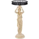 Стол декоративный Bogacho 126 Гречанка для цветов 45 см до 10 кг бежевый