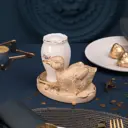 Емкость для специй Bogacho Уточка Ханни литьевой мрамор цвет светло-бежевый