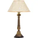 Настольная лампа BOGACHO СБ-9/Б/Пластик Колонна испанская цвет бежевый