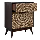 Комод Bogacho 84x109x50 см 3 ящика МДФ цвет коричневый 11553/коричневый