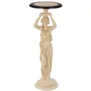 Стол декоративный Bogacho 13006/АС/340ОрехБеж Гречанка для цветов 34 см до 10 кг бежевый