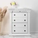 Обувница Bogacho Тауэр 4 ящика 80x38x95 см МДФ цвет белый