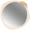 Зеркало с рамой Bogacho Oliva Branch Atmosfera 65x66 см кремовое с золотистым