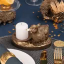 Подсвечник Уточка Ханни бронзовый