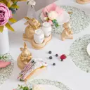 Емкость для специй Bogacho Кролик Банни литьевой мрамор цвет светло-бежевый