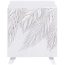 Тумба прикроватная Bogacho Сканди 60x45 см цвет белый 11654/БлСильвер