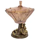 Конфетница Bogacho Ирис Визир Ленарди Волна Голд 0.4 л стекло цвет бронза