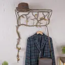 Настенная вешалка Bogacho 62.5x96x22.5 см 5 крючков цвет бронза