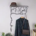 Настенная вешалка Bogacho 62.5x96x22.5 см 5 крючков цвет серебристый