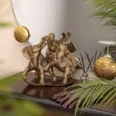 Статуэтка из мрамора Bogacho Играющие слоны бронзовая