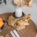Подсвечник из мрамора Bogacho Птичка Терра Айвори