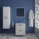 Тумба под раковину напольная Iddis BRI60WFi95 58.2см цвет белый