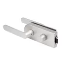 Комплект замок+ручка для стеклянной двери Armadillo Space.GL.LWC AL алюминий