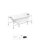 Ванна Lavinia Boho Easter Pro 20220964R 160x70 см акриловая с каркасом, сливом-переливом и подголовниками