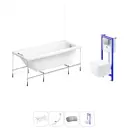 Ванна Lavinia Boho Easter Pro 20221146R 160x70 см акриловая с подвесным унитазом и инсталляцией