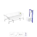 Ванна Lavinia Boho One 20221053R 170x75 см акриловая с подвесным унитазом и инсталляцией