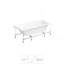 Ванна Lavinia Boho One 20220871R 170x75 см акриловая с каркасом, сливом-переливом и подголовниками