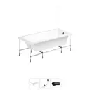 Ванна Lavinia Boho Evan 20220924R 170x75 см акриловая с каркасом, сливом-переливом и подголовниками